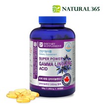 내츄럴365 캐나다 슈퍼파워 감마리놀렌산 보라지유 (1병-6개월분), 1병, 180캡슐
