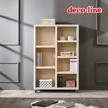 데코라인 코넬 무브 840 3단 이동식 책장 DYL041C, 블랙+아카시아