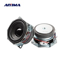 AIYIMA 2Pcs 2인치 52MM 휴대용 스피커 4옴 3W 풀레인지 오디오 스피커 사운드 앰프 홈시어터 라우드스피커