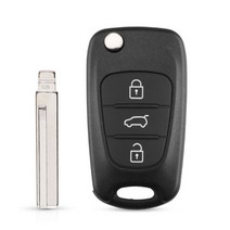 KEYYOU-새로운 원격 키 3 버튼 플립 폴딩 리모트 케이스 현대 I20 I30 IX35 I35 악센트 기아 피칸토 스포티지 K5, For Hyundai_HY18, HY18