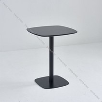 원형 테이블 화이트 카페 테라스 이케아 라운드 독스타스타일 2인 4인 6인 식탁, 60cm 블랙