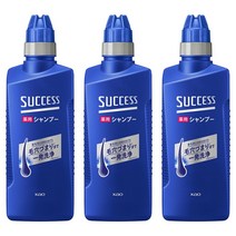 KAO Success Medicated Shampoo Scalp 일본 카오 석세스 스칼프 두피 케어 샴푸 400ml 3개, 3팩