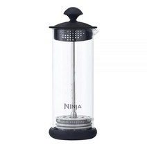 Ninja 프레스 거품 기술이 적용된 커피 바 이지 밀크 거품기, Clear/Black_43 oz