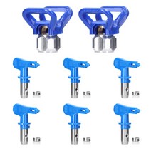 에어리스건 에어리스 페인트 노즐 세트 가역 스프레이 팁 에어리스 페인트 스프레이어 노즐 키트 에어리스 스프레이어 스프레이 공작 기계 부품, 푸른