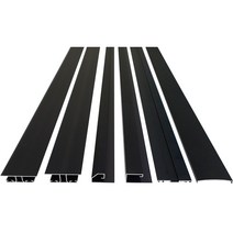 PC판 블랙 부자재 마감바 덮개바 H바(연결바) 2M / 2.4M, 2.블랙마감바(40mmx2M) 10T용