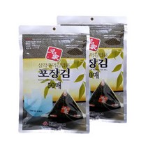 명가 삼각김밥김 50매2봉 무조미 편의점 도시락 간편식, 2개