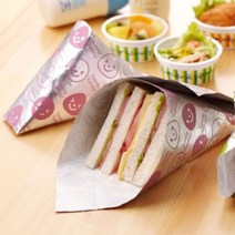 모모야 토루네 샌드위치 주먹밥 포장지-스마일(158690), 단품