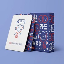 질문카드 일반용 밸런스게임 커플 카드 술 보드 게임, 단품