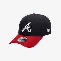 뉴에라 모자 핀치히터 애틀랜타 브레이브스 네이비 MLB 볼캡 야구모자 커플 12033053, FREE(OSFA)