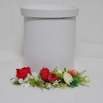레드 화이트 장미 일자 리스 납골당 봉안당 꾸미기