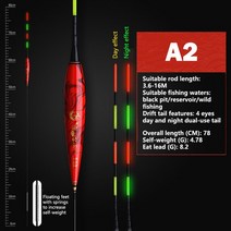 내림전자찌 스마트찌 민물 바다 점등 스마트 낚시 플로트 바이트 알람 물고기 미끼 led 라이트 색상 변경 자동, 황금