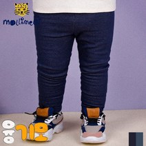 [몰리멜리]데님사선지융기모레깅스