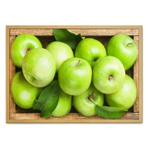 사과 그림 개업선물 집들이선물 인테리어 소품 돈들어오는그림, 01.유광_초록사과, [73x52.9cm]