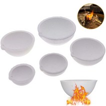 금은 보석 도구 장비 용 고온 석영 실리카 용융 도가니, 140mm 2500g