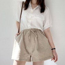 쿨링 밴딩 여름 린넨반바지