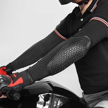 오토바이 바이크 여름 팔꿈치 보호대 팔토시 CE인증, 블랙, 1개