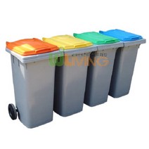분리수거함(HDPE) (다용도함240L/일반형), 노랑_재활용품