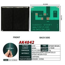 태양광발전 태양열설치 태양열패널 미니 태양 휴대용 스마트 휴대 전화에 대 한 05V 1V 15V 2V 25V 3V 35V 4V 55 V 5 6V 7V 10V 12V 모노폴 리 은행, AK48x42  2.5v 80ma