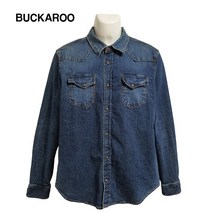 BUCKAROO 버커루 기본로고 데일리 청남방 데님 셔츠 105
