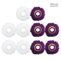 퀸마루 강력 페달청소기 페달전용 극세사 걸레5장, 보라걸레 5장 페달용