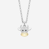 글램 12지신 소띠 실버목걸이 41-ZOSN24