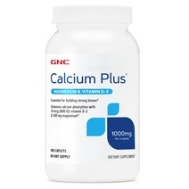 GNC 칼슘 플러스 1000 마그네슘 비타민D3 180캡슐, 단품, 180정