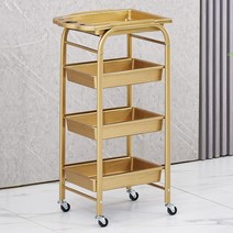 5단 미용실 츄레이 미용 트레이 가위 정리대 기자재 카트 웨건, K