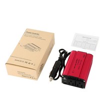 LESHP 컴팩트 400W 자동차 전원 인버터 DC 12V 110V AC 듀얼 USB 충전 포트 충전기 휴대용 변환기 Dropshipping, 01 빨간