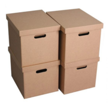 4개 중형 대형 택일 셀프제작 종이리빙박스 이면지 문서정리 책상꾸미기 서류보관함