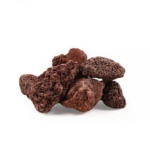 미미네스톤 세척 화산석 레드 1kg 전후(크기모양랜덤)