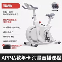 헬스자전거 지능형 실내 운동 자전거 체중 감량 조용한 스포츠 스피닝자전거 실내자전거, 백색/지적인 전자 통제 저항 규칙/AI 체계