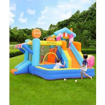 이동식놀이터 방방이 여름 물놀이장 에어바운스 풀장, 곰의성 300x300x235cm