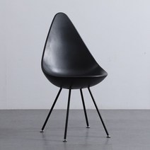 덴마크 마카롱의자 물방울체어 미드센추리모던, 블랙