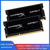 Memoria Ram DDR3L DDR3 4GB 8GB 16GB 1600 1333 1866MHz Sodimm 메모리 PC3-12800 14900 10600 노트북 1.35V 1.5, 21.2x8GB 1866MHz 1.35V