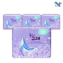춤추는고래 대용량 오버나이트 생리대 18P X 4팩 (72P), 4개, 18개입