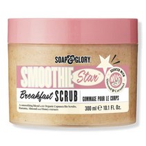 Soap & Glory Smoothie Star 각질 제거 아침 식사 바디 스크럽 - 버프 스무스 아몬드 캐러멜 향 폴리쉬 꿀 추출물 + 스위트 오일이 함유된 브라이트닝 (300m
