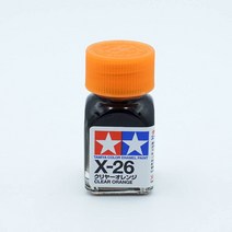 타미야 X26 클리어 오렌지 유광 10ml 에나멜도료 TAMIYA