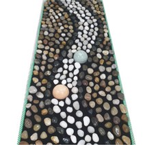 힐스텝 천연자갈 발지압매트, 1개, 특대형(40x180) 고밀도