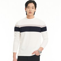 데이블랙 남성용 줄무늬 긴 팔 티셔츠 DBL001101093