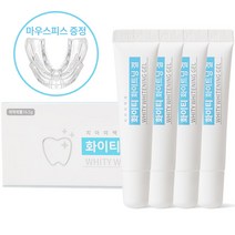 치아미백제 화이티 화이트닝겔 16.5g 4개+마우스피스 1개(4개월분), 1개