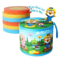 뽀로로 가벼운 휴대용 도형퍼즐 의자 홈스쿨 유아 책상의자 유아의자 스툴