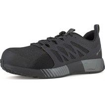 Reebok 남성용 Fusion Flexweave™ 작업 발가락 운동용 작업화 블랙 9.5 Wide