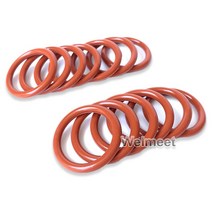 고무오링 패킹 실리콘 오링 고무링 10pcs 와이어 직경 2.4mm OD7-110mm 내유성 VMQ 실리콘 고무 씰링 링 고, 50 80mm