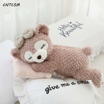 CNTCSM 귀여운 캐릭터 엎드린 자세 잠자는 타미플루 곰 스텔라 장난감 피규어 티슈 뽑기 카티슈 케이스 티슈 커버, 셰리 메이 피규어, 길이 48센티 정도, 1개