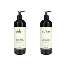 Sukin (수킨) Sukin 하이드레이팅 바디 로션 라임 및 코코넛 500ml(16.91fl oz), 2개