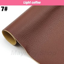가죽 PU 자체 접착 수정 수리 패치 스틱 온 소파 보조금 패브릭 스티커 스크랩북 소재, 15 Light coffee_03 137x40cm