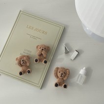 그날의향기 테디베어 곰돌이 차량용 석고방향제 차량용방향제 새차선물 디퓨저 방향제, 도손, 귀가린 테디베어