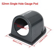 유면계 유량계 경고등 52mm 터보 부스트 PSI 바 오일 압력 오일 물 온도 게이지 전압계 타코미터 RPM 미터, 12 BL0059