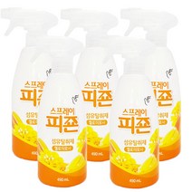 일루몬트 신제품 피죤 섬유탈취제 스프레이 탈취제 섬유유연제 490ml, 옐로우미모사, 5개