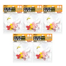 백경 3색 에그볼 도다리 묶음바늘 BK-507 5세트